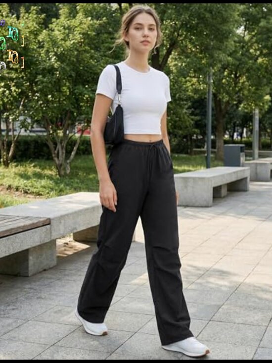 Hiking Pants Water Resistant Quick Dry Lightweight Parachute Design Casual - Picture 6 of 7